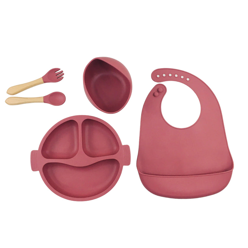 Kit Alimentação My Baby 4 Em 1 Em Silicone 5 Peças
