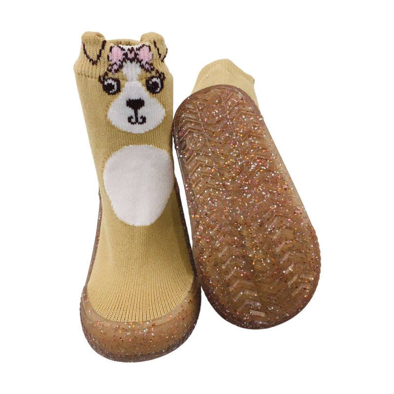 Meia Com Sola Feminina Pimpolho Cachorrinha