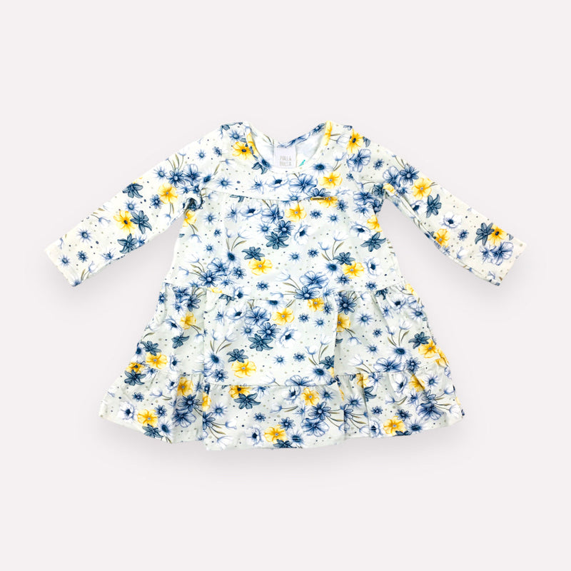 Vestido Manga Longa Pulla Bulla Floral