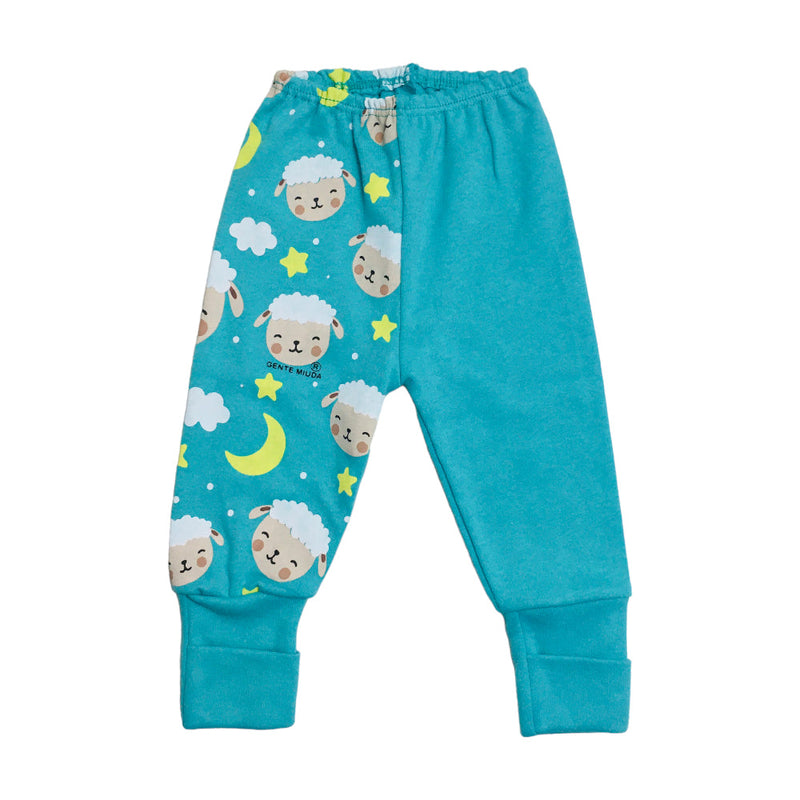 Mijão Masculino Gente Miuda Suedine Com Pé Reversivel Estampado