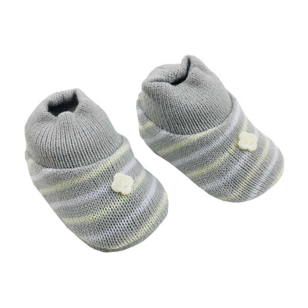 Sapatinho Bebe Tricot Listrado