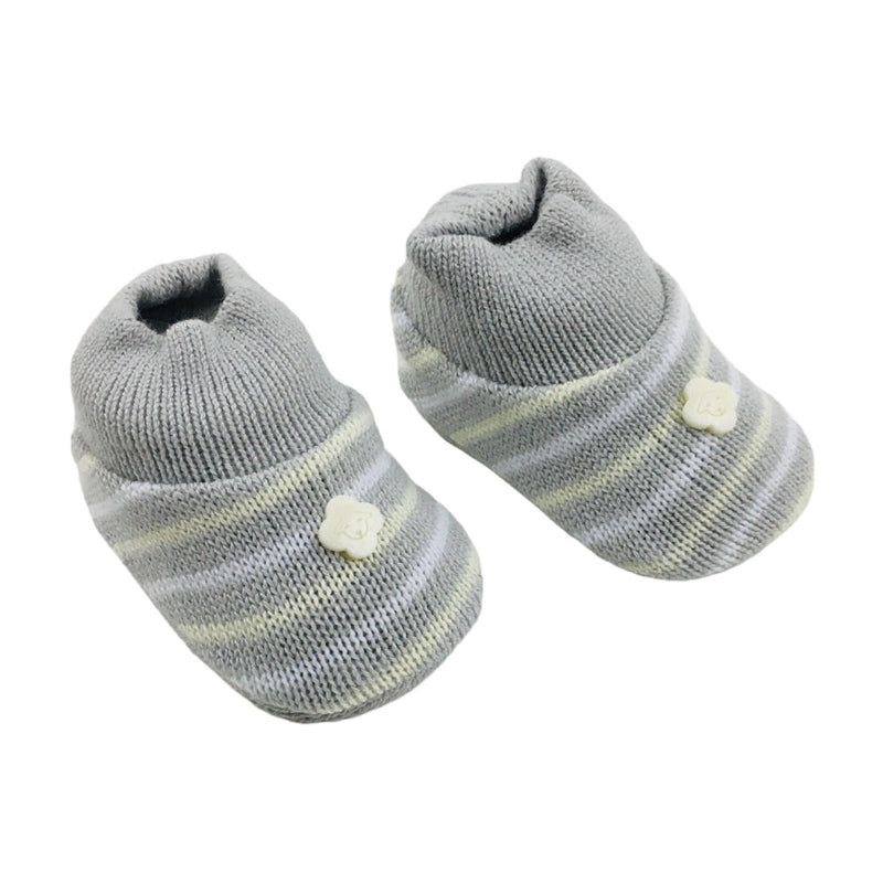 Sapatinho Bebe Tricot Listrado