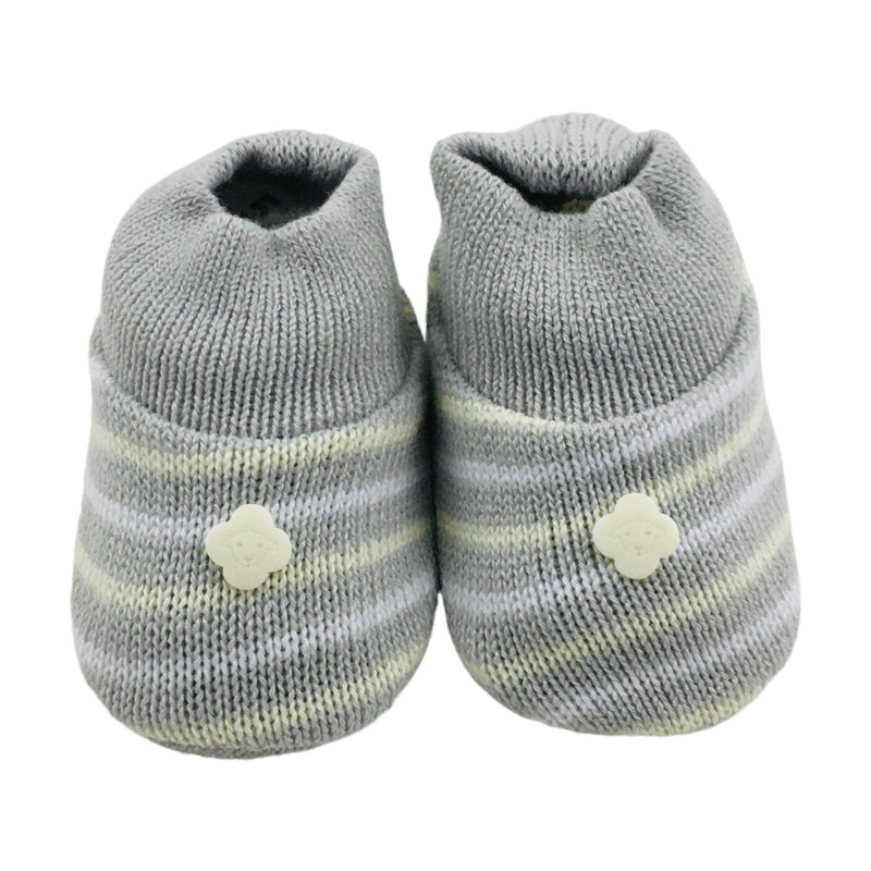 Sapatinho Bebe Tricot Listrado