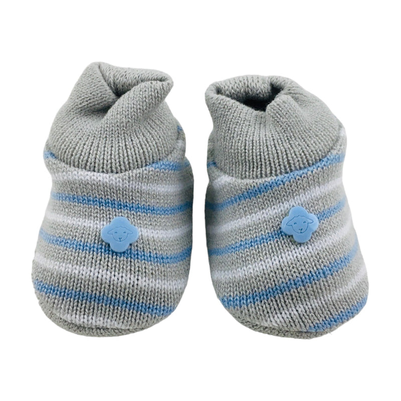 Sapatinho Bebe Tricot Listrado
