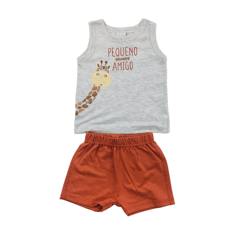 Conjunto Masculino Pulla Bulla Pequeno Grande Amigo Regata E Bermuda