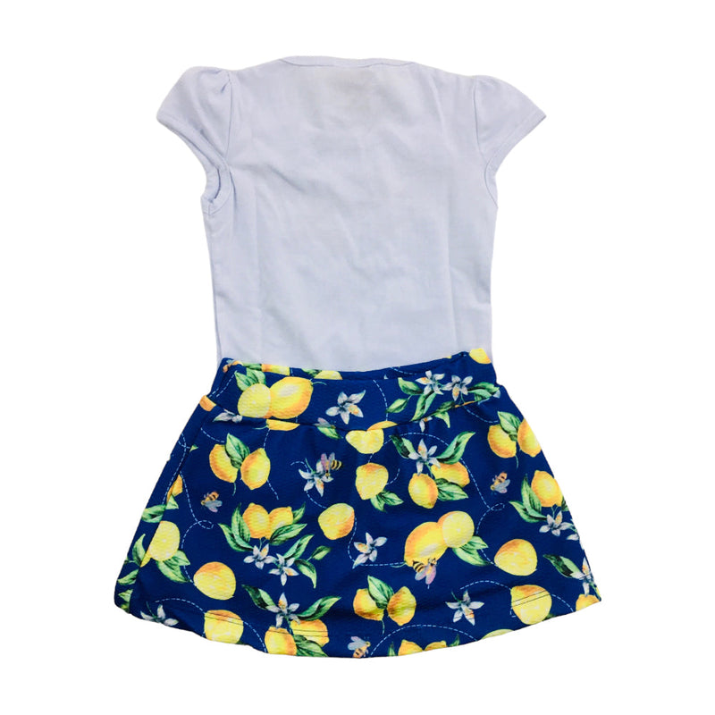 Conjunto Feminino Hrradinhos Limãos Fresh Blusa E Short Saia