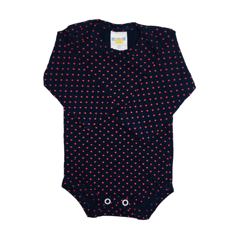 Body Feminina Gente Miuda Manga Longa Cotton Estampado