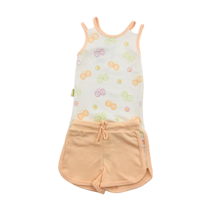 Conjunto Feminino Yuks Borboletas Blusa Alcinha E Short
