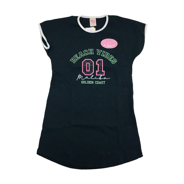 Vestido Brincar E Arte Beach Vibes Ribana Canelado