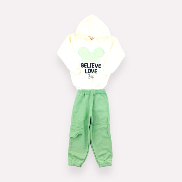 Conjunto Feminino Moletom Belive Love Best