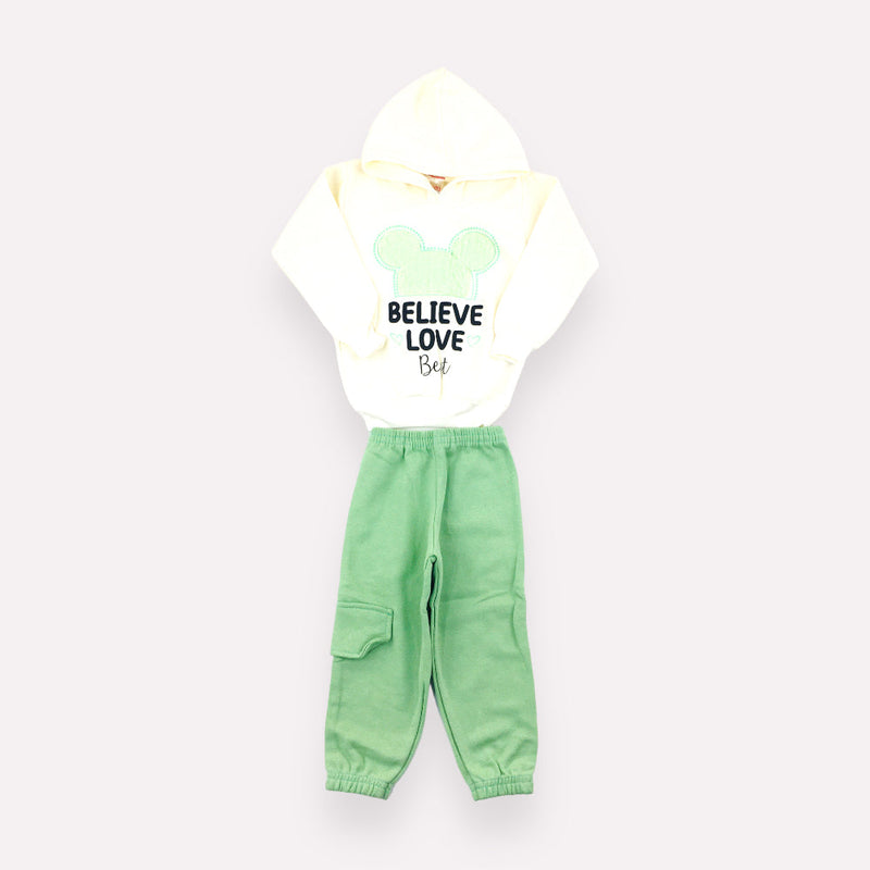 Conjunto Feminino Moletom Belive Love Best