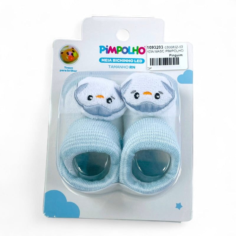 Meia Masculina Pimpolho Bichinho Led Rn