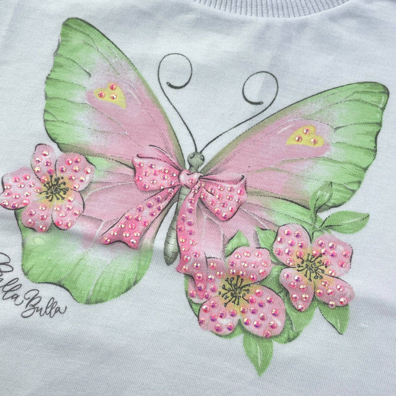 Blusa Pulla Bulla Infantil Borboleta e Flores