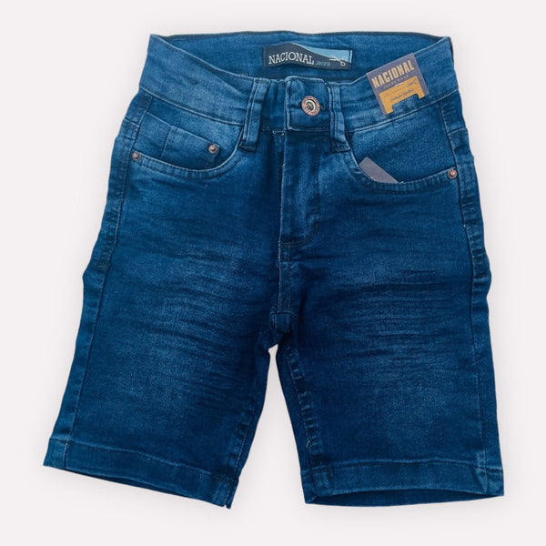 Bermuda Infantil Nacional Jeans Básica