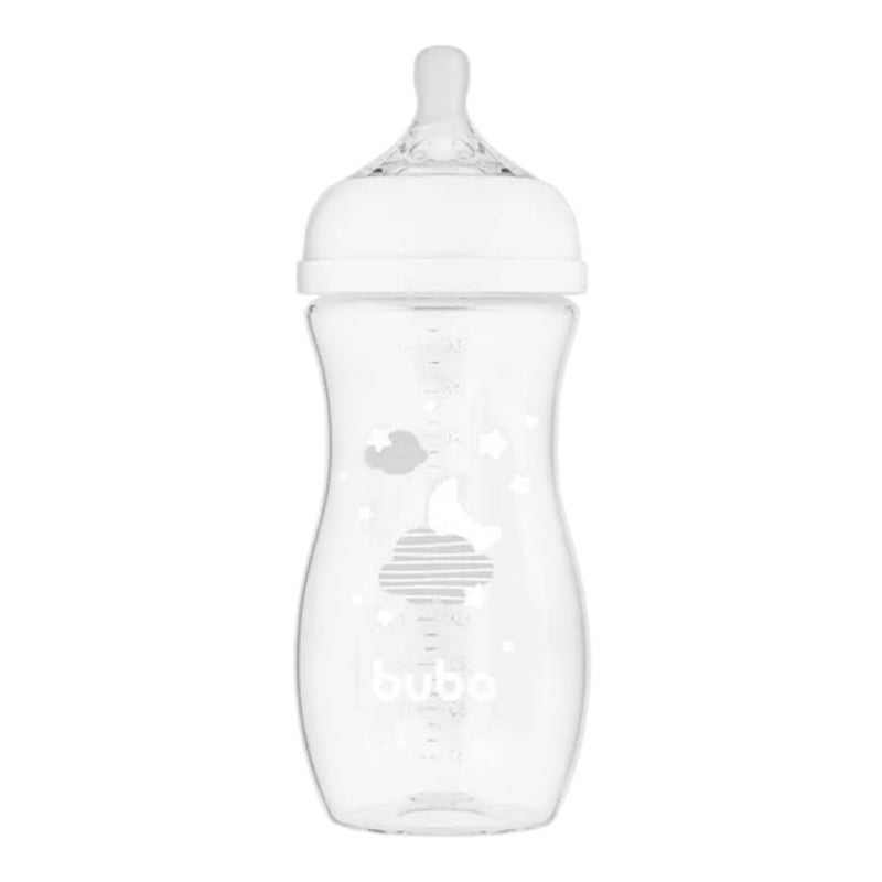 Mamadeira Buba Easy Flow Nuvem +4M - Branca - 330 Ml