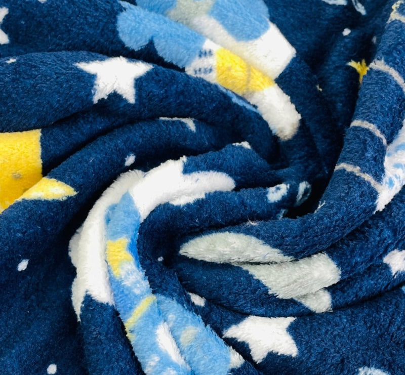Manta Confort Puf 90 X110 Cm - Marinho