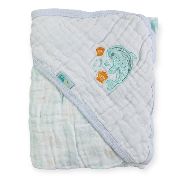 Toalha Soft Baby Nice Bordada E Estampada Com Capuz