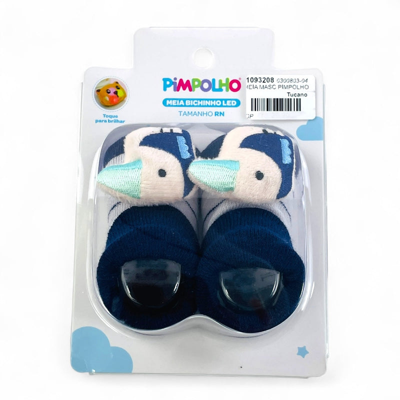 Meia Masculina Pimpolho Bichinho Led Rn