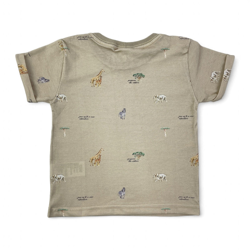 Camiseta Pulla Bulla Infantil Estampa Safari Algodão