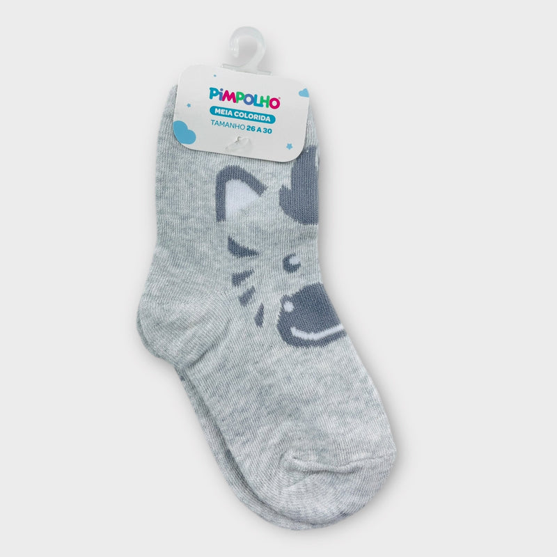 Meia Colorida Masculino Pimpolho Cano Alto