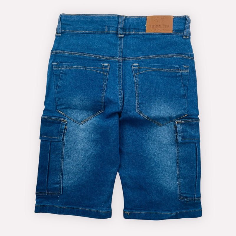 Bermuda Juvenil Nacional Jeans Com Bolso
