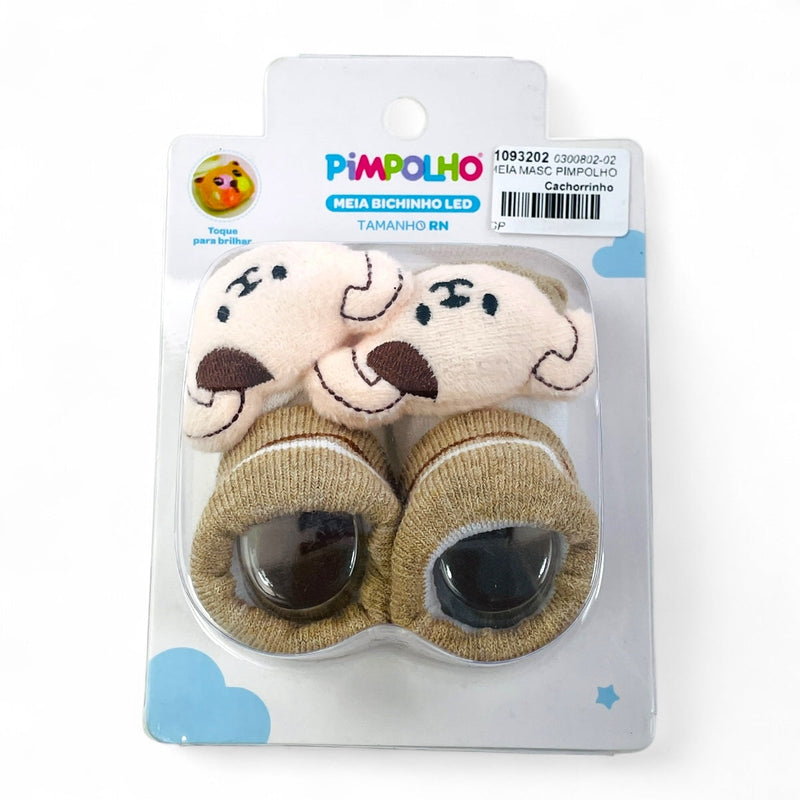 Meia Masculina Pimpolho Bichinho Led Rn
