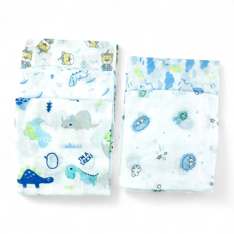 Fralda Luxo Mry Estampada Com Bainha 5 Peças