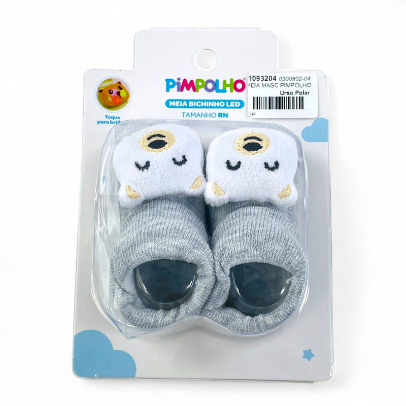 Meia Masculina Pimpolho Bichinho Led Rn