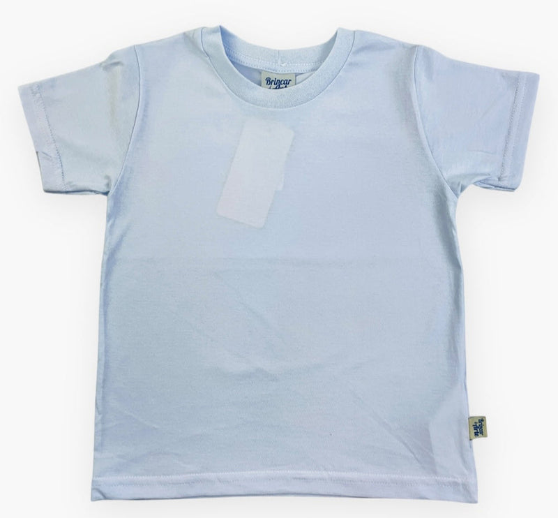 Camiseta Brincar é Arte Meia Malha Básico