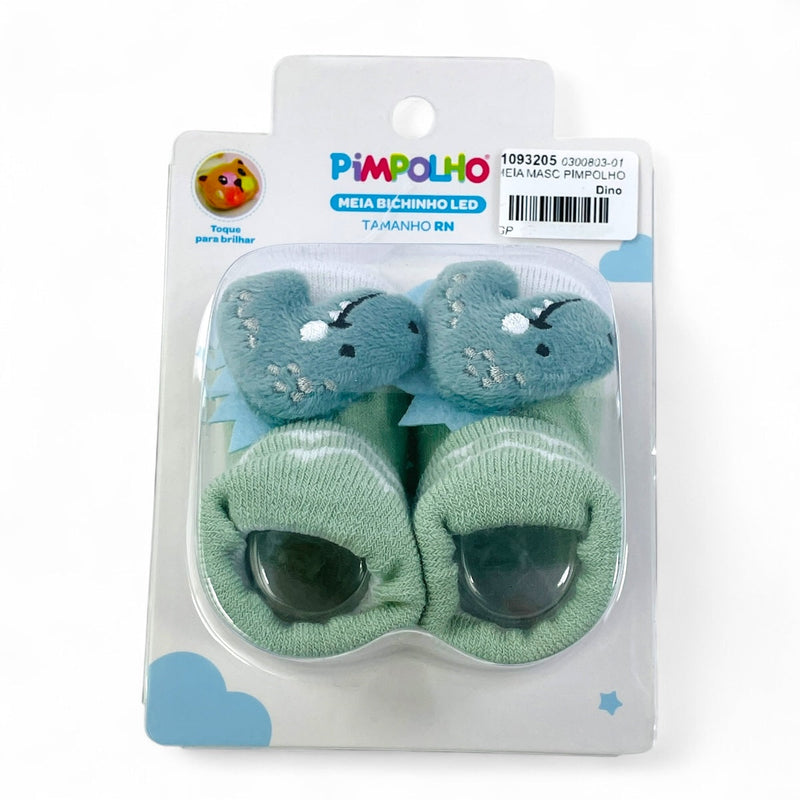 Meia Masculina Pimpolho Bichinho Led Rn