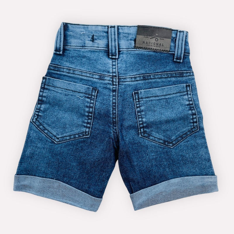 Bermuda Bebe Nacional Jeans Básica