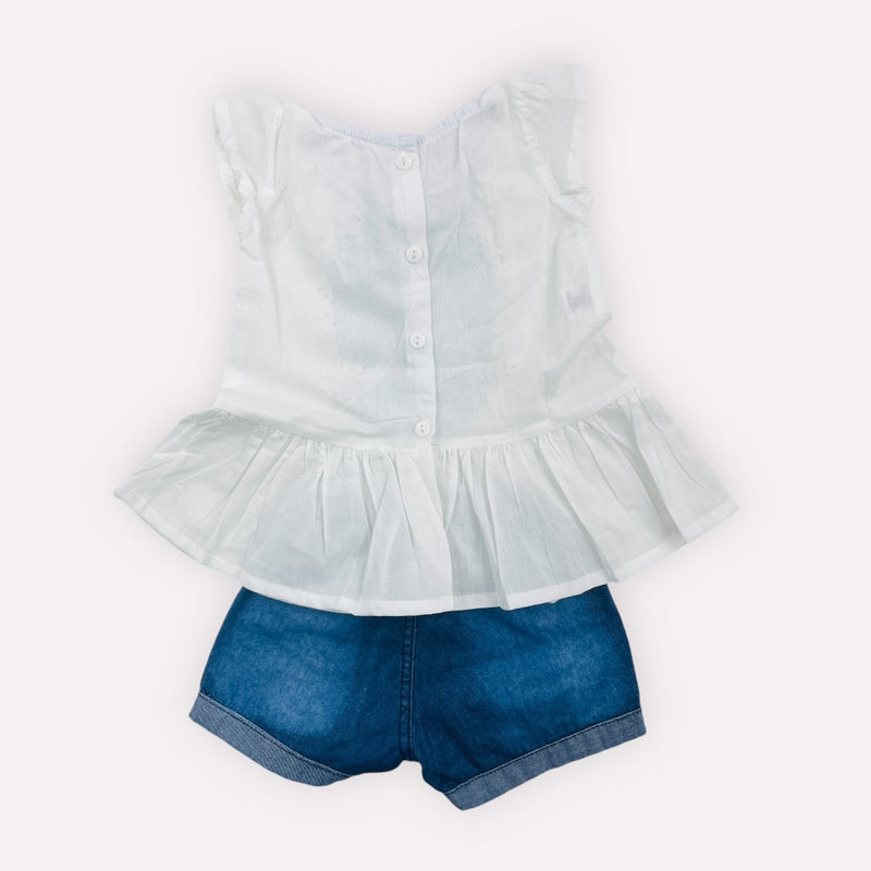 Conjunto Brokinha  Jeans Menina