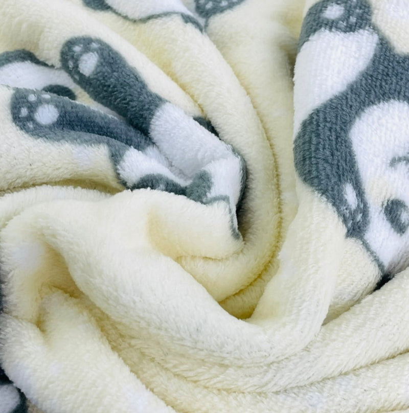 Manta Confort  Pandinha 90 X110 Cm - Amarelo