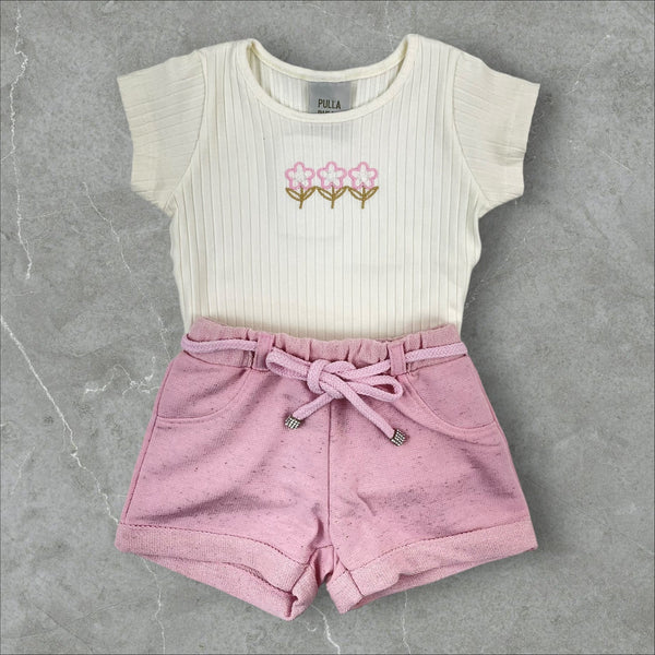 Conjunto Pulla Bulla Flores