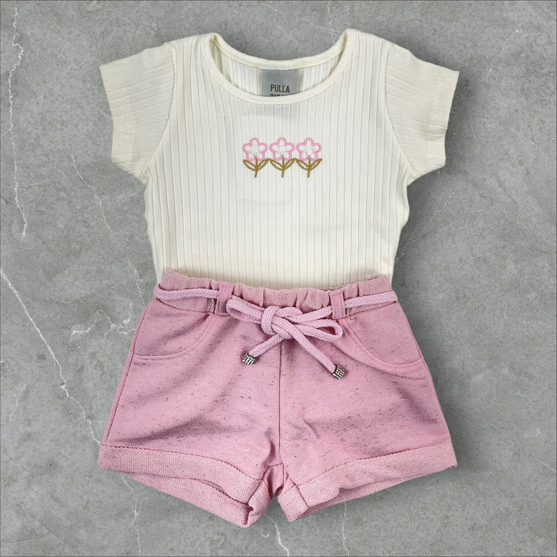 Conjunto Pulla Bulla Flores