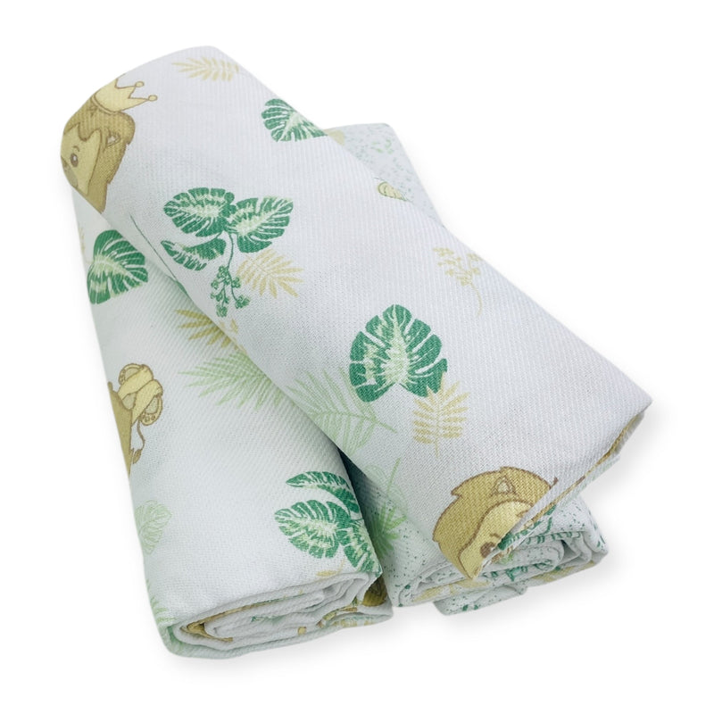 Kit Manta Cueiro Dengo Estampado Rolinho 3 Peças