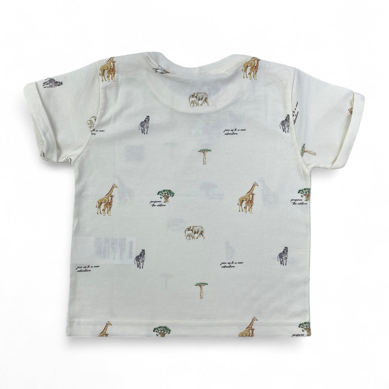 Camiseta Pulla Bulla Infantil Estampa Safari Algodão