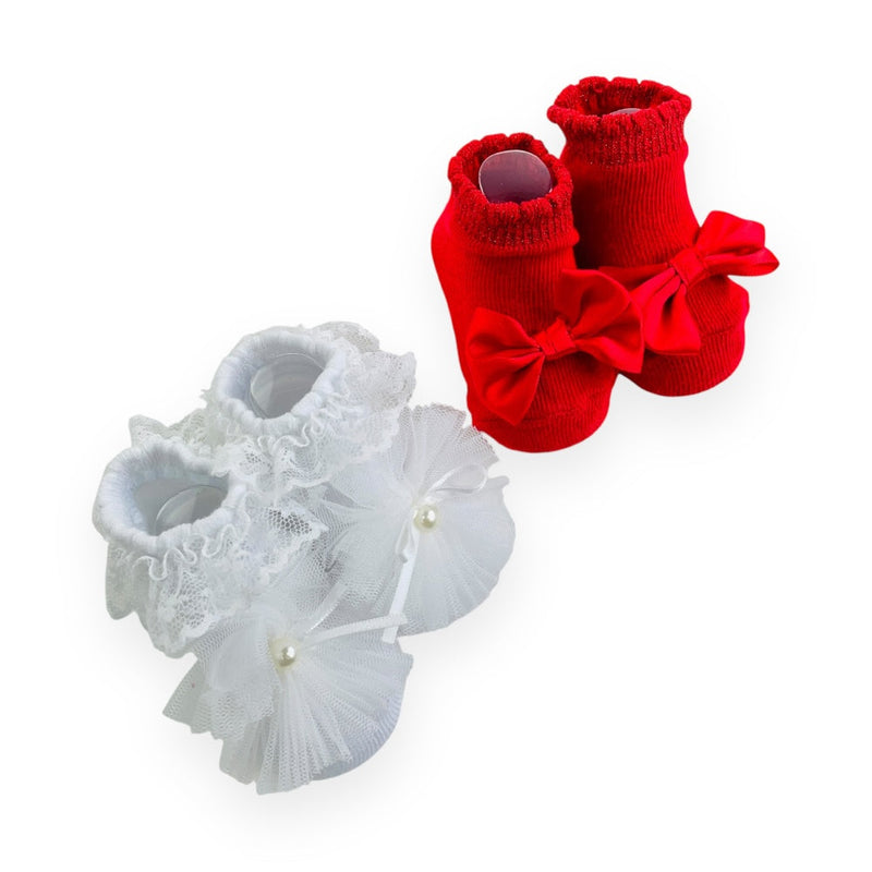 Kit Meia Fem Pimpolho Festinha Rn C/2 Pares