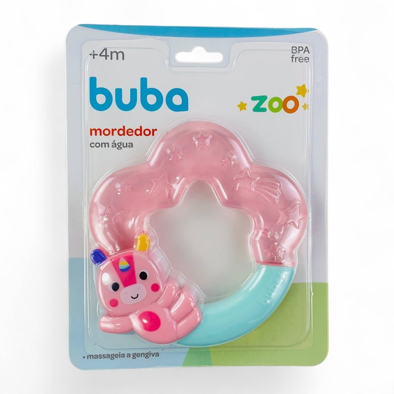 Mordedor com Água Buba Zoo Bebê Alívio Gengiva +4meses