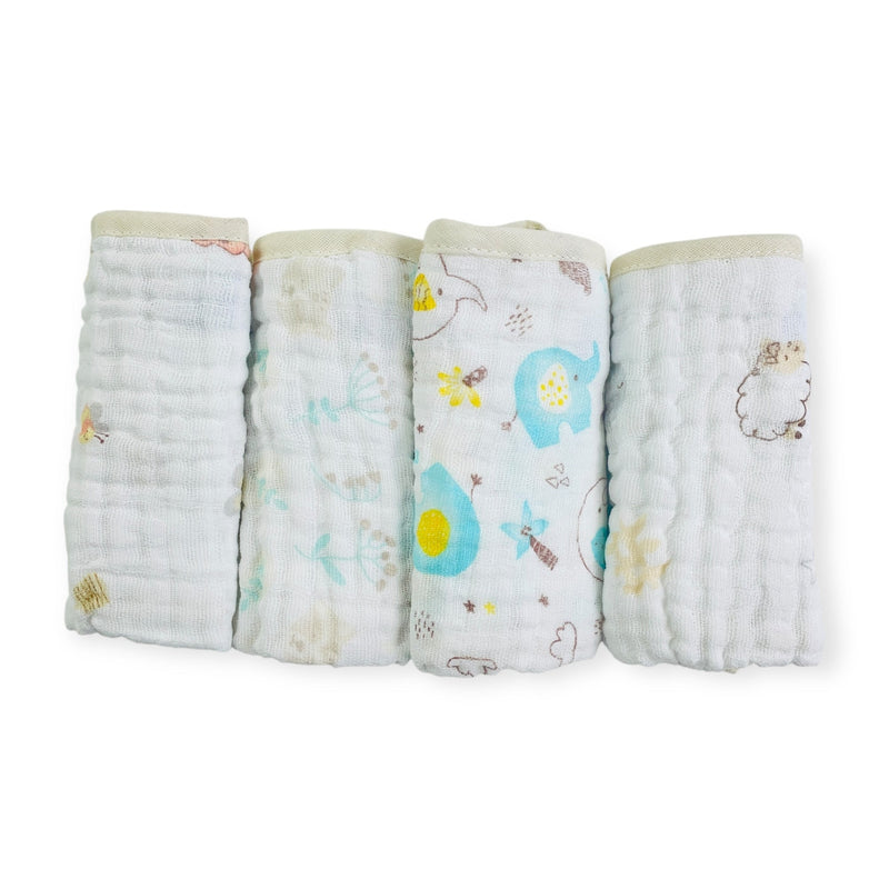 Pano De Boca Caricia Baby Soft Com 4 Unidades