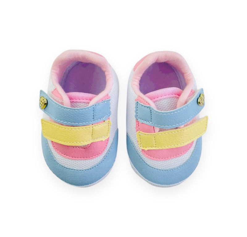 Tênis Bebê Fem Keto Baby Velcro Dublo
