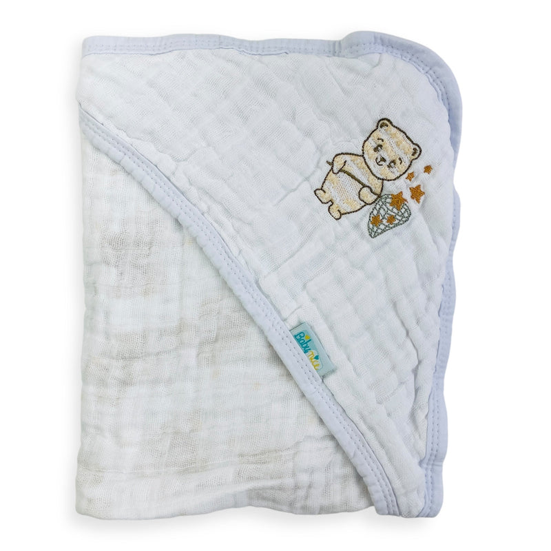 Toalha Soft Baby Nice Bordada E Estampada Com Capuz