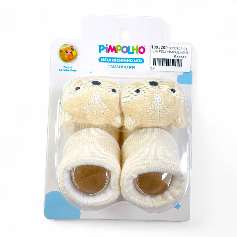 Meia Feminina Pimpolho Bichinho Led Rn