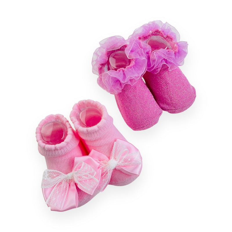 Kit Meia Fem Pimpolho Festinha Rn C/2 Pares