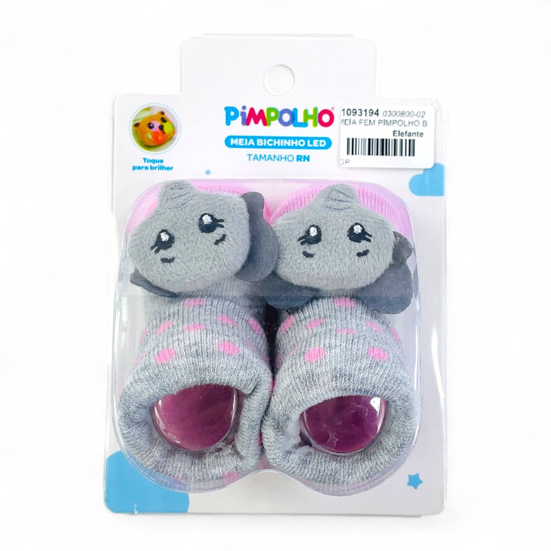 Meia Feminina Pimpolho Bichinho Led Rn