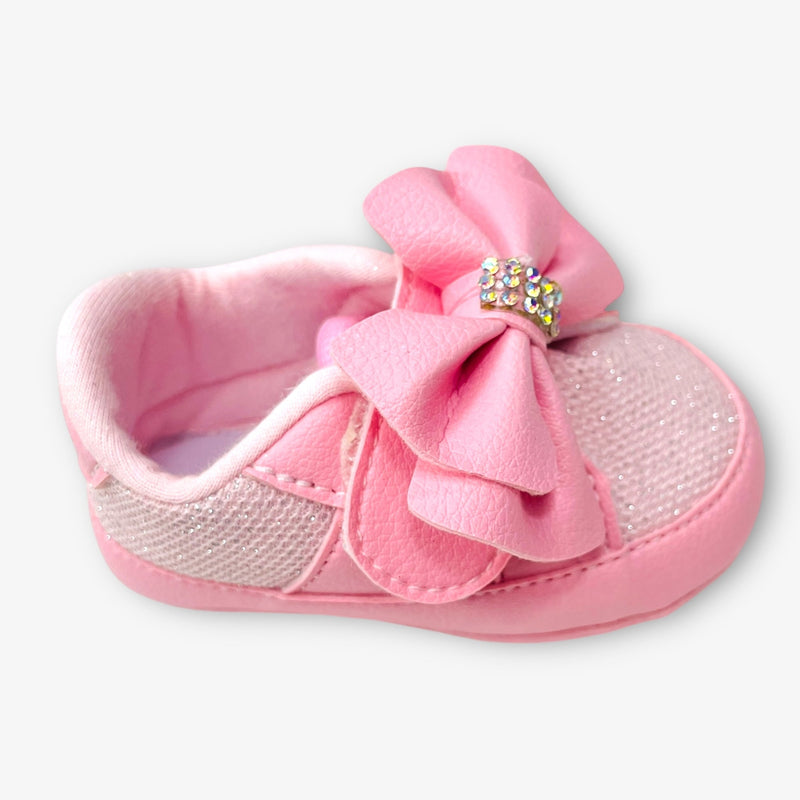 Tênis Bebê Keto Baby Laço e Brilhos