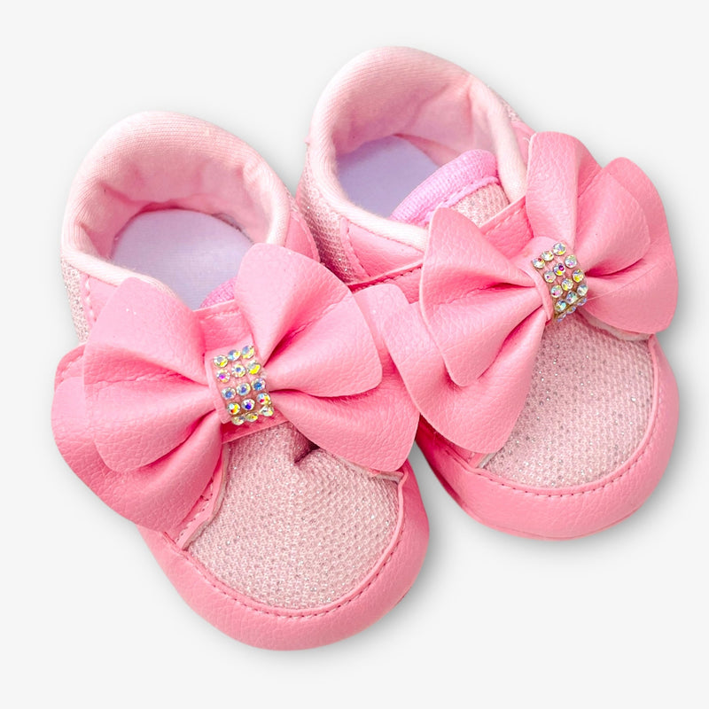 Tênis Bebê Keto Baby Laço e Brilhos