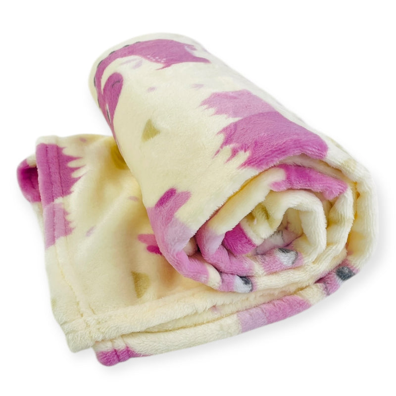 Cobertor Flannel Saura Prime Baby - Off White - 90 X110 Cm