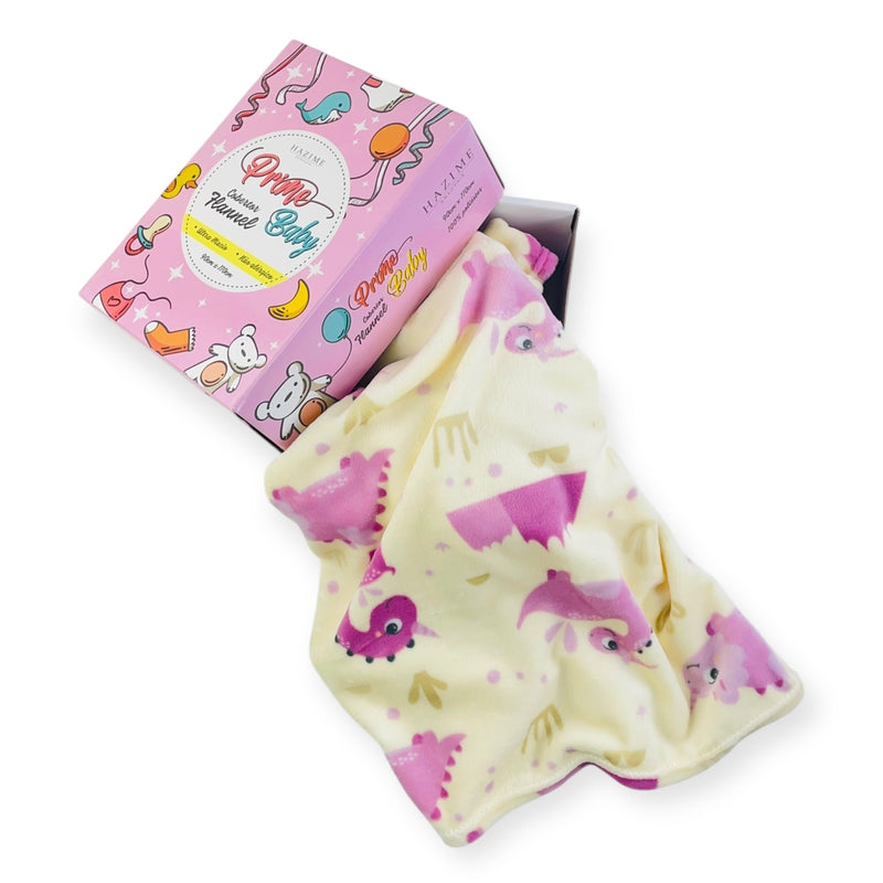 Cobertor Flannel Saura Prime Baby - Off White - 90 X110 Cm
