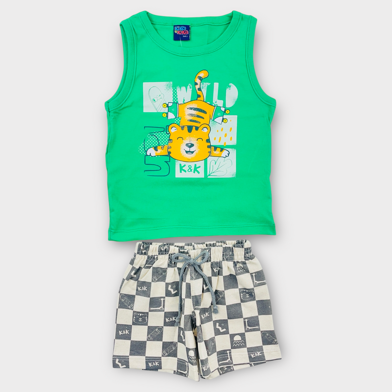 Conjunto Kiko e Kika Tigre